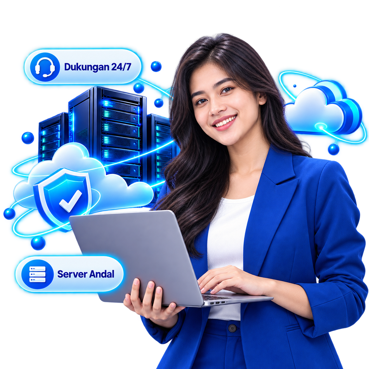 Ilustrasi pengelolaan website di hosting