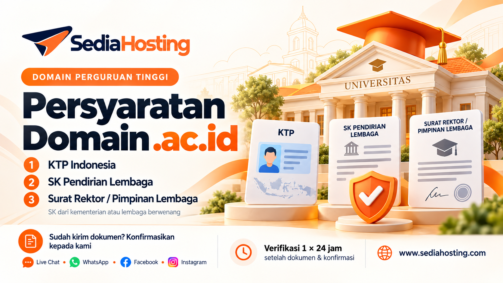 Persyaratan Domain ac.id